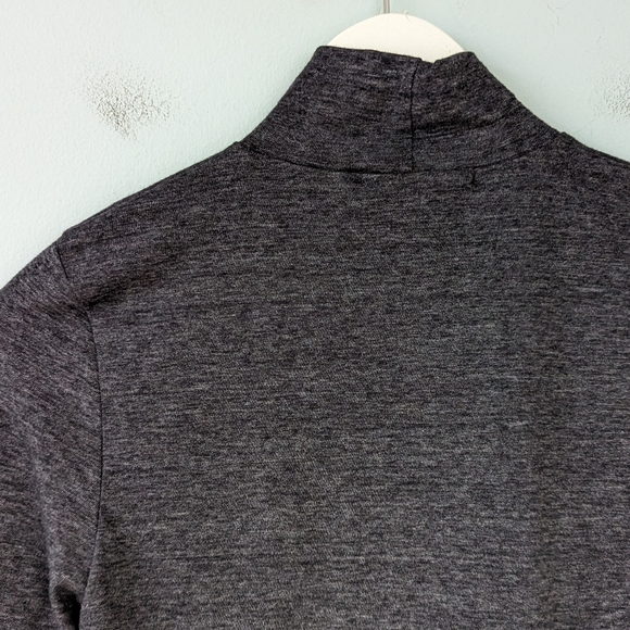 NWT Marine Layer Lynn Turtleneck Gray Long Sleeve T-Shirt - Picture 10 of 10